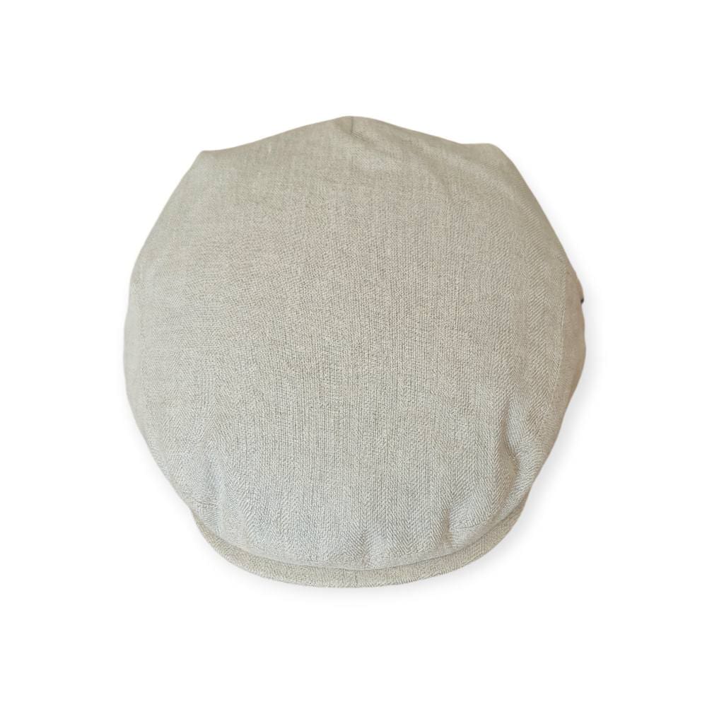 Irish Linen Cap in Natural Cream – Handmade by Hatman of Ireland (Copy) - Irish Caps – Heritage Style for Every Generation - Image 1