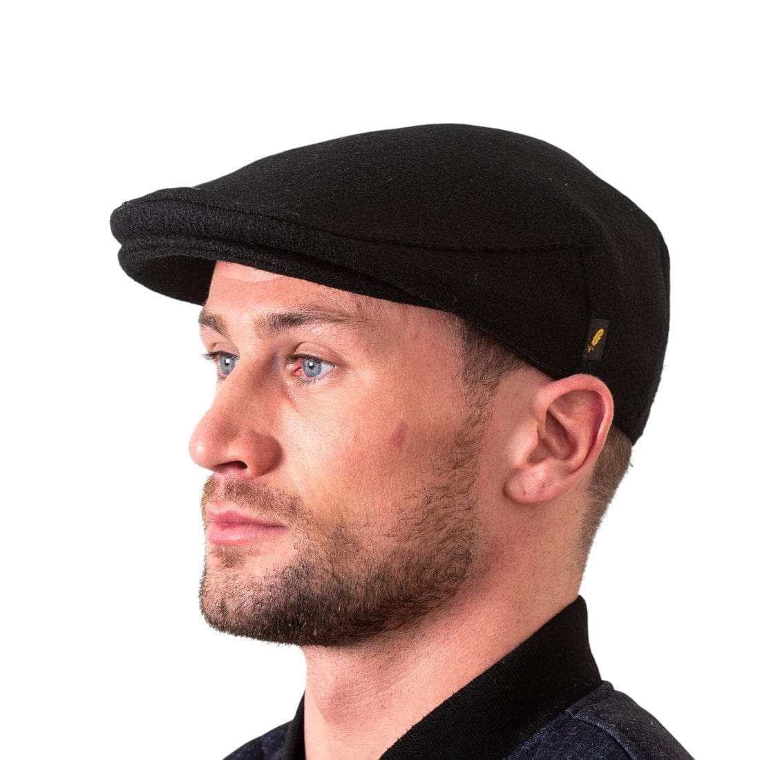 Black Donegal Tweed Traditional Flat Cap – Hatman of Ireland