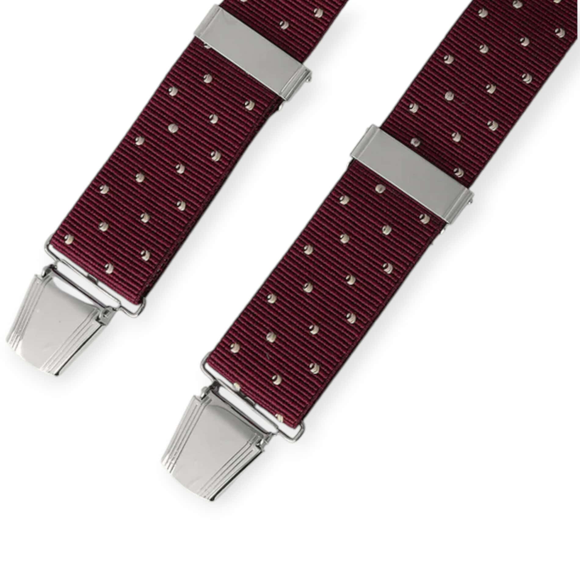 Red Polka Dot Braces – 35mm Adjustable Suspenders