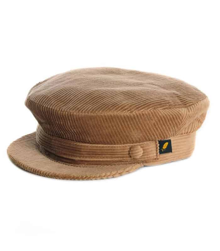 Corduroy Skipper Cap - Beige Colour - Irish Caps – Heritage Style for Every Generation
