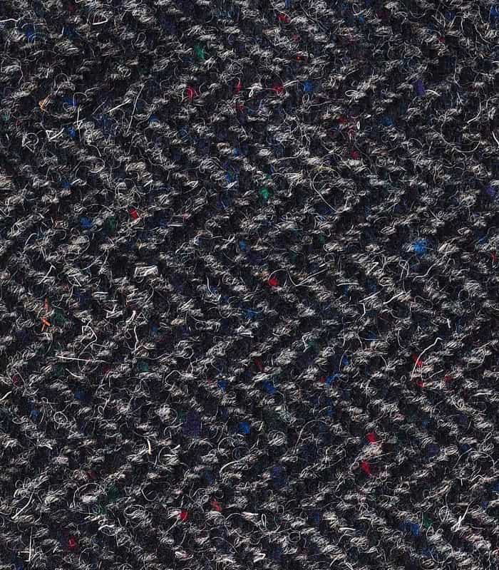Charcoal Herringbone Donegal Tweed Traditional Flat Cap - Image 4