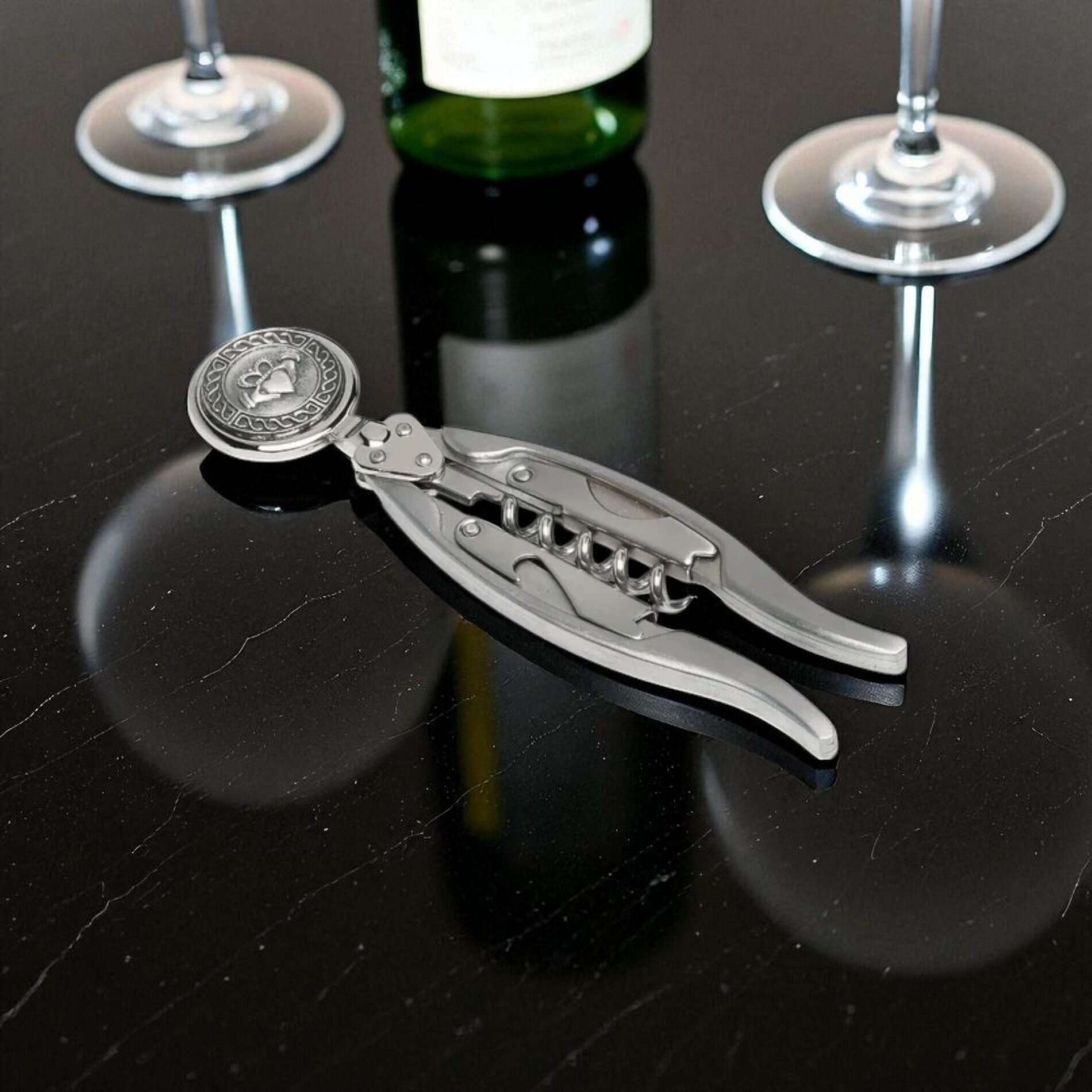 Claddagh Corkscrew – Heavy Duty Wing Design by Mullingar Pewter