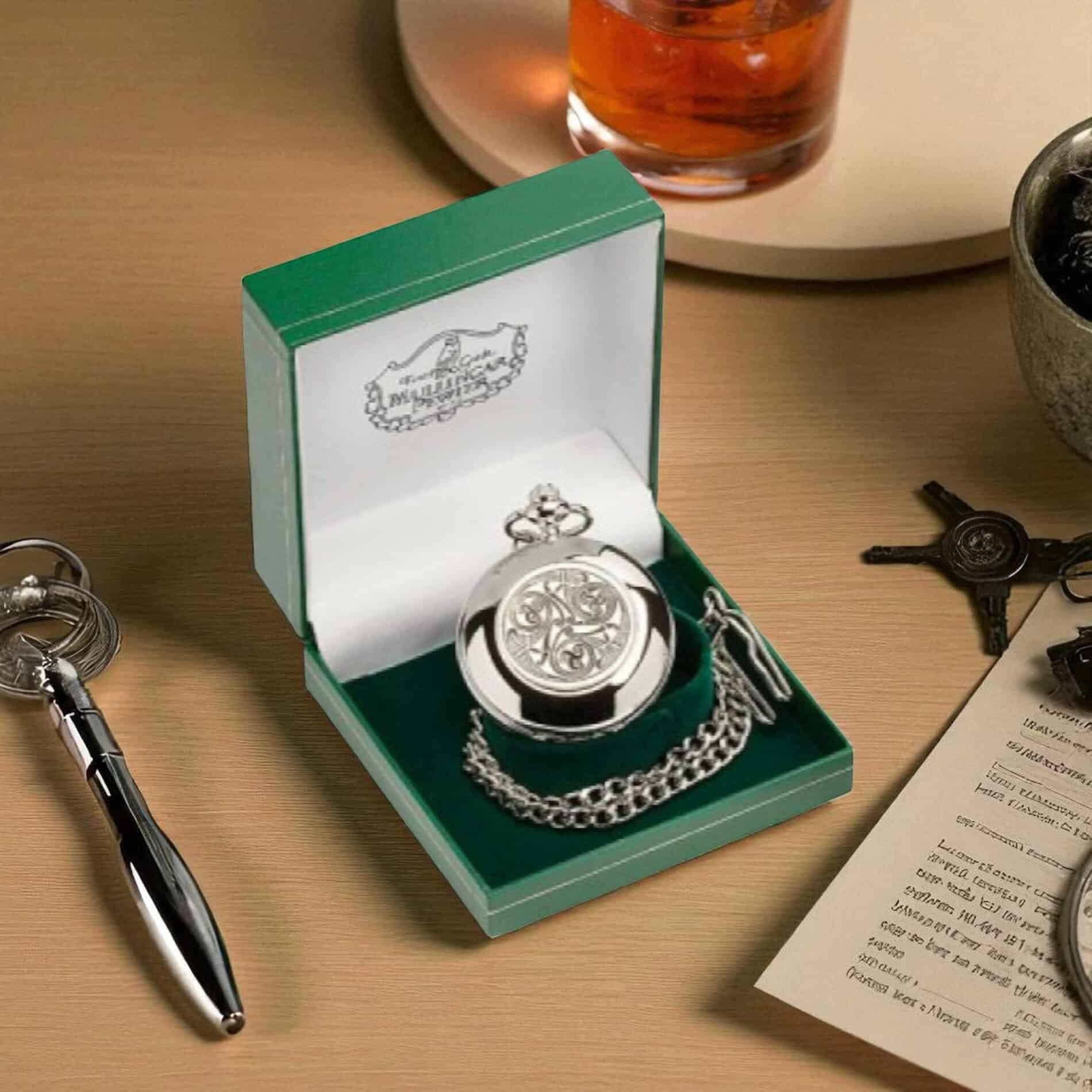 Triskele Pocket Watch – Mullingar Pewter - Battery Powered