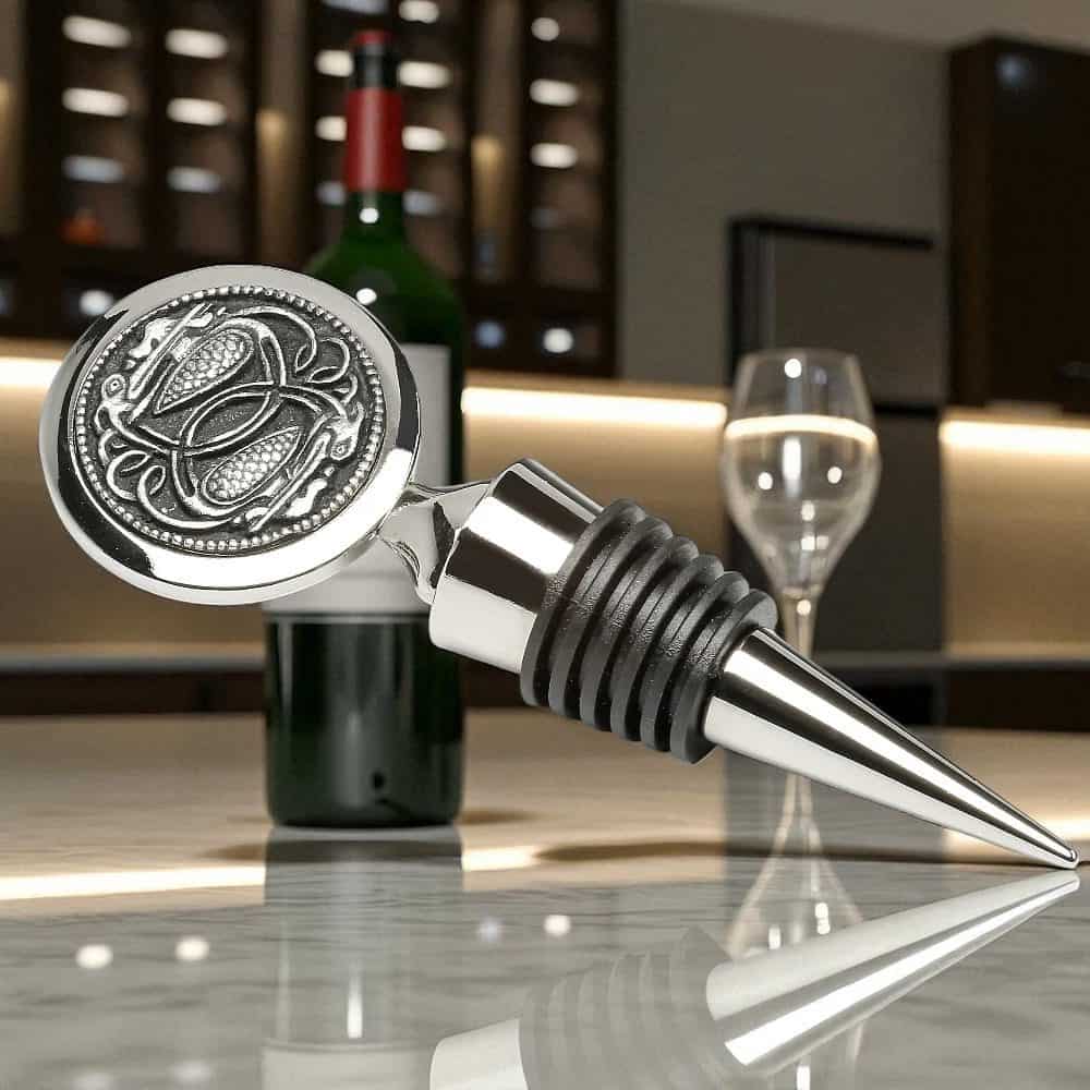 Book of Kells Birds Wine Stopper – Mullingar Pewter