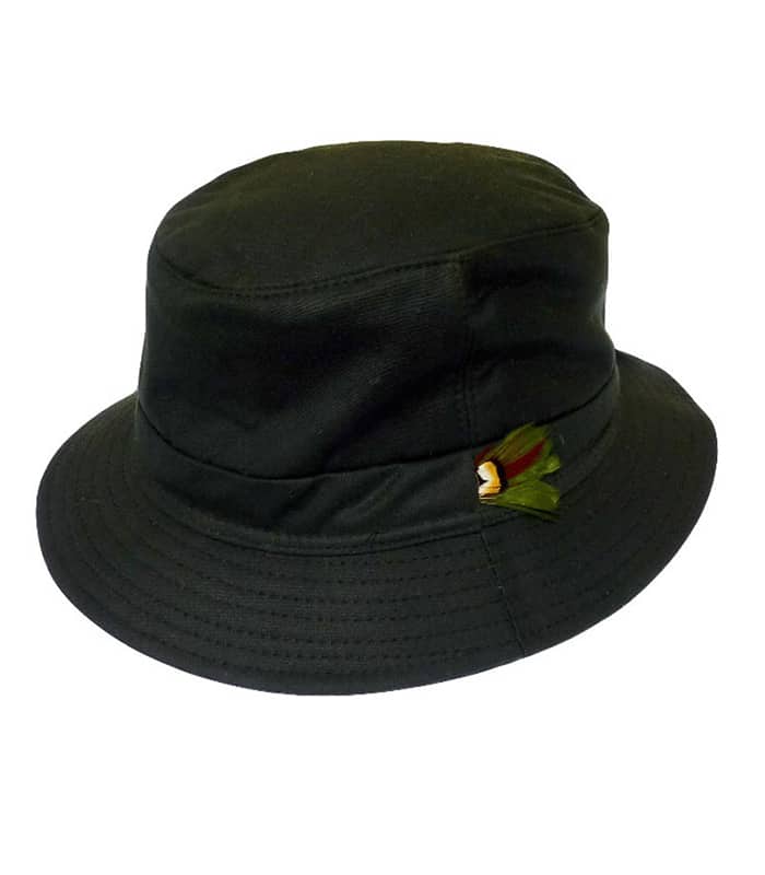 Bilberry Waxed Cotton Hat – Olive Green, Hatman of Ireland