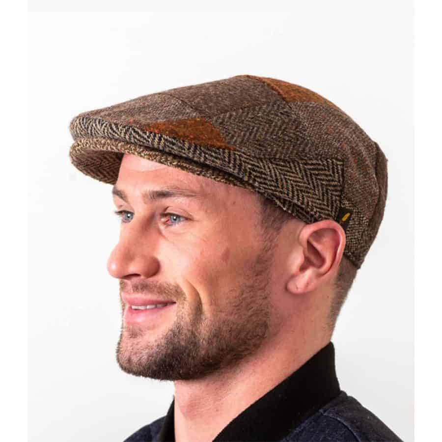 Brown Tones Donegal Tweed Patch Cap – Hatman of Ireland