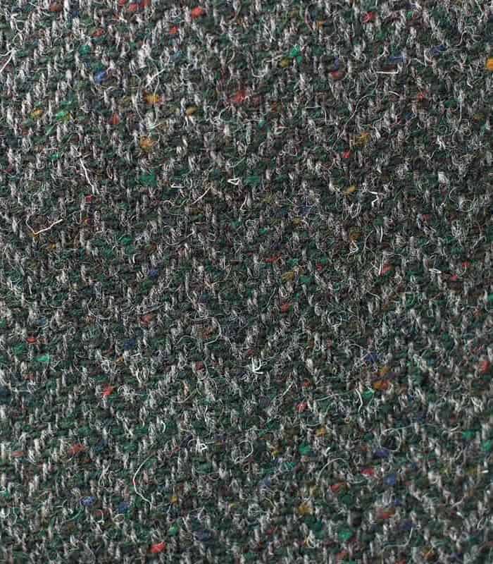 Dark Green Herringbone Donegal Tweed Dubliner Cap - Image 2