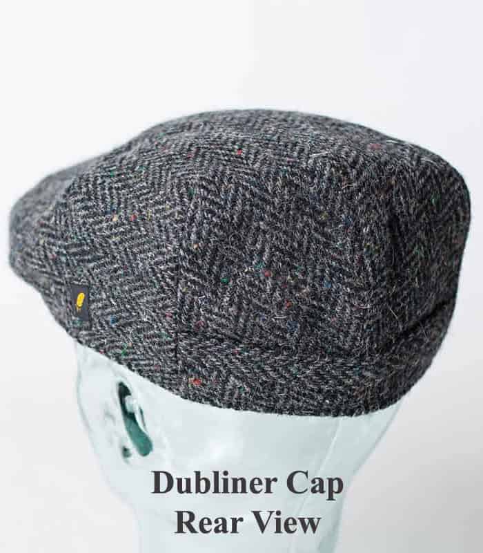 Green Salt & Pepper Donegal Tweed Dubliner Cap – Hatman - Image 3