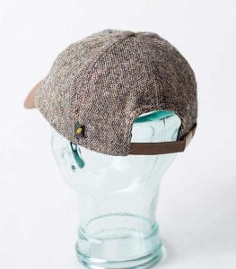 Mucros Brown Tweed Baseball Cap-Flat Cap style irlandais fait couleur 335-1 