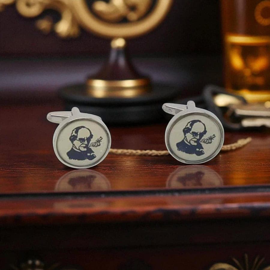 Man with Pipe Cufflinks – Petersons of Dublin Collectors Item