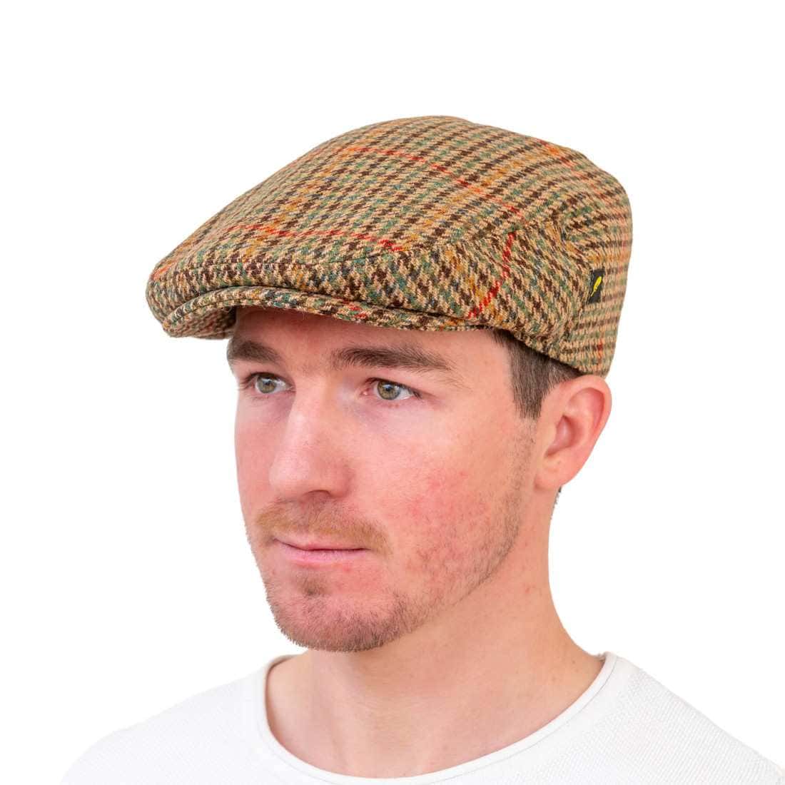Brown Houndstooth Yorkshire Tweed Cap – Hatman Dubliner Style