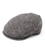 Hanna Hats Eske Travel Hat Irish Tweed - Granite Grey Salt & Pepper / Small 56-57cm