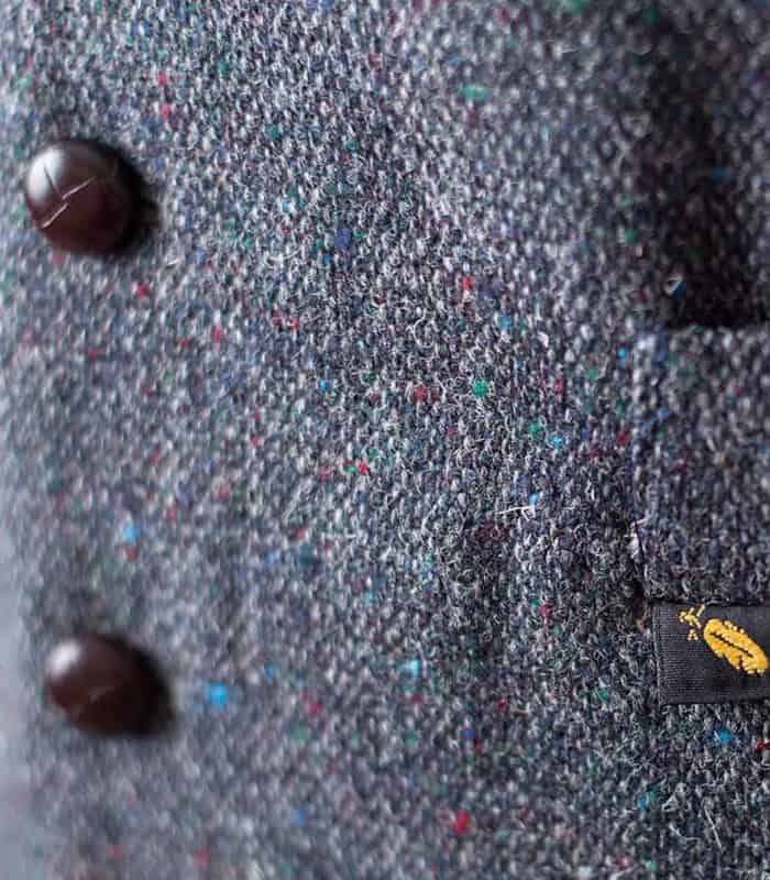 Irish Donegal Tweed Vest Waistcoat - Grey Salt and Pepper - Image 2