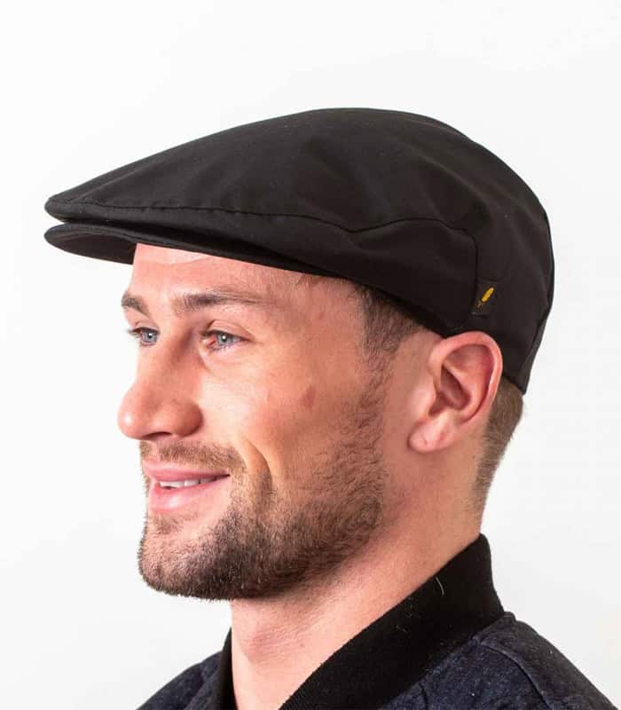 Black Poplin Lightweight Cap – Summer Cotton Blend - Irish Caps – Heritage Style for Every Generation