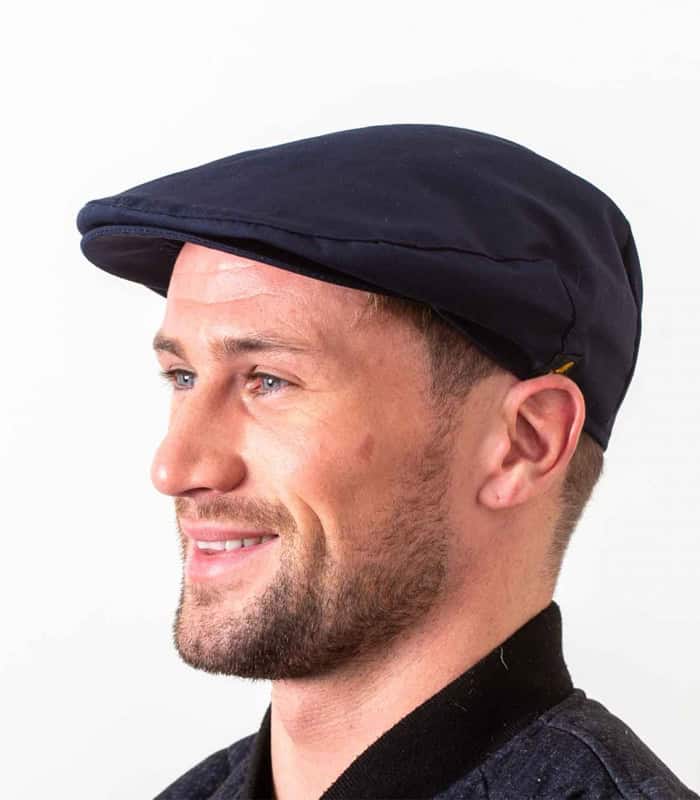 Navy Poplin Lightweight Cap – Summer Cotton Blend - Irish Caps – Heritage Style for Every Generation
