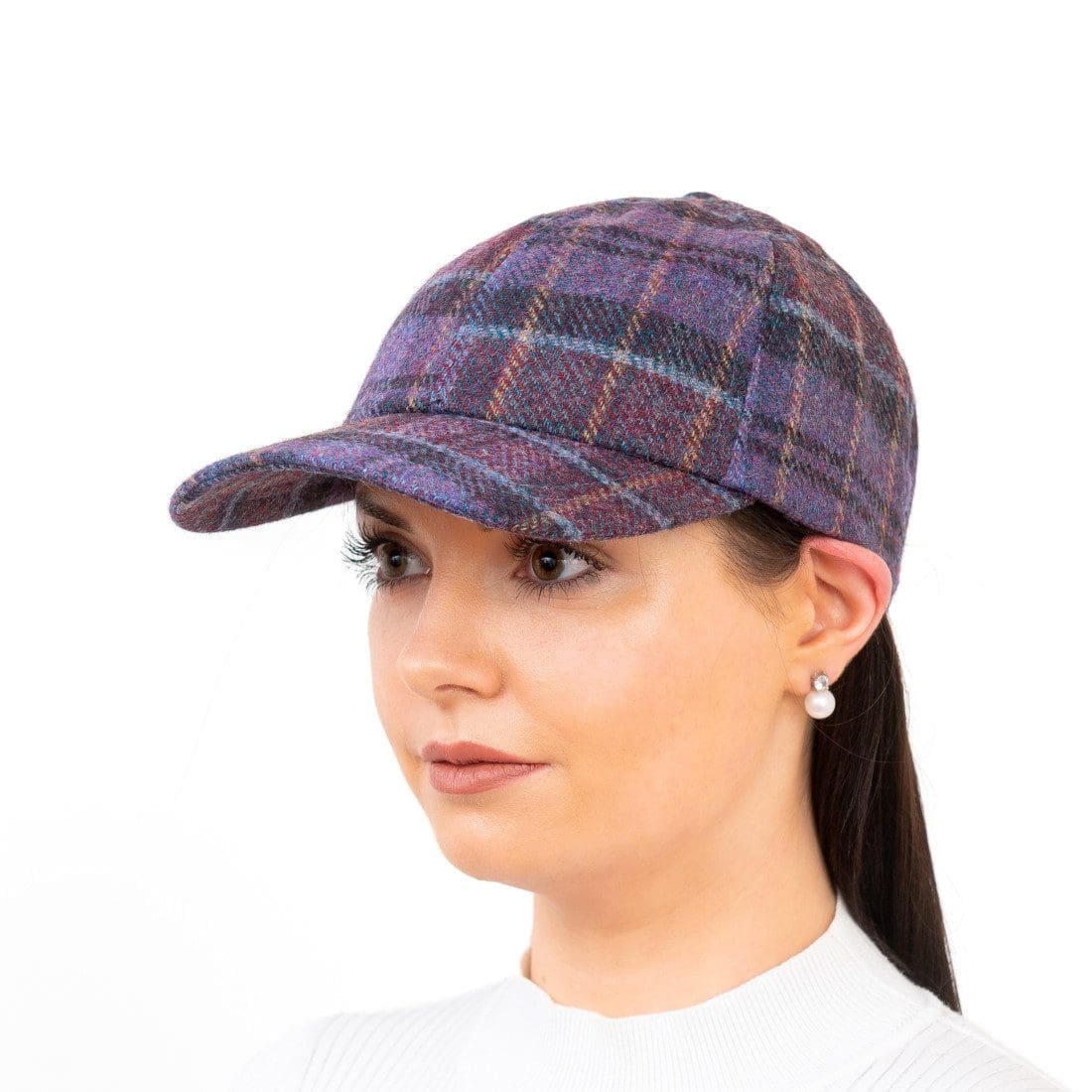 Heather Check Wool Baseball Cap – Hatman of Ireland