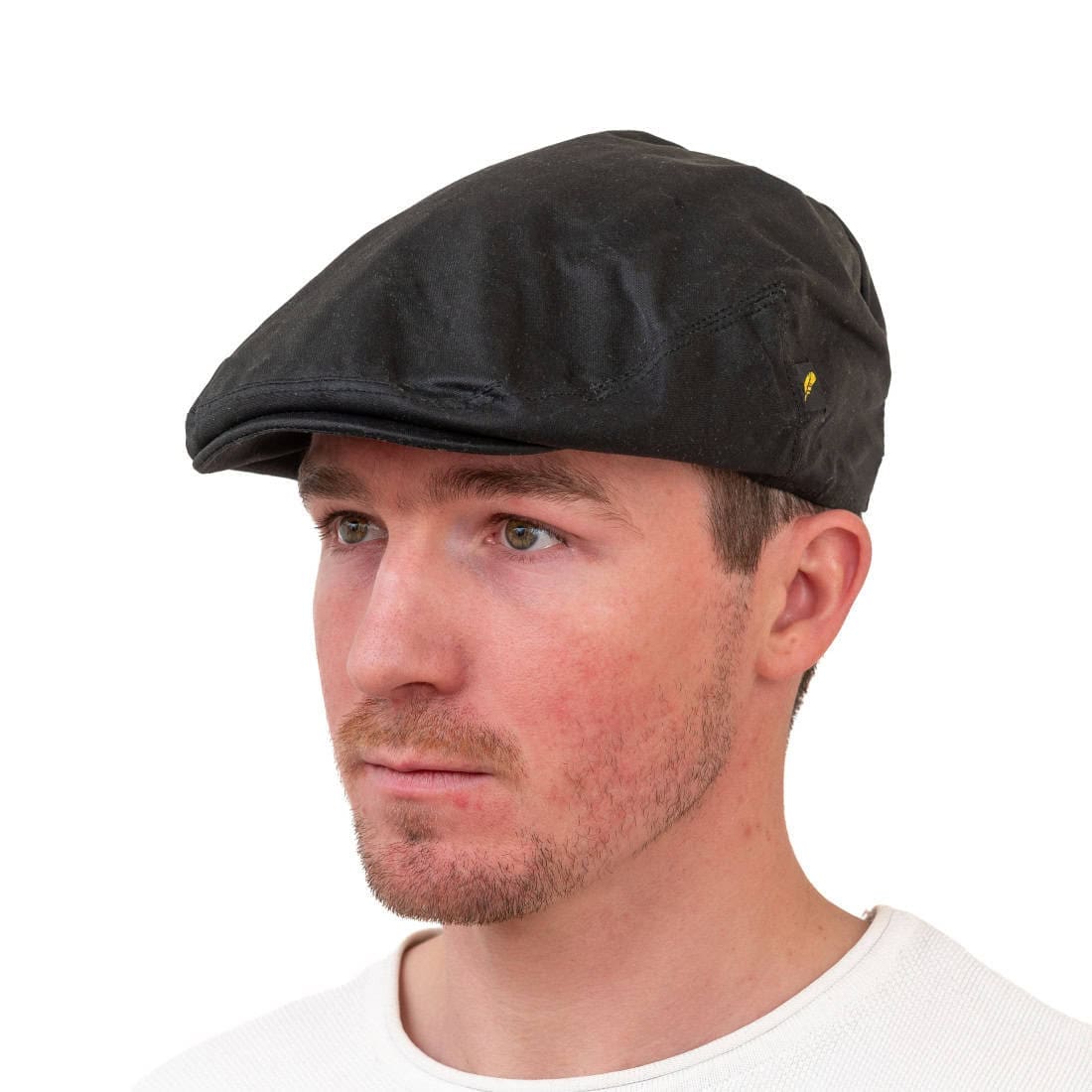 Black Wax Cotton Cap – Dubliner model from Hatman of Ireland