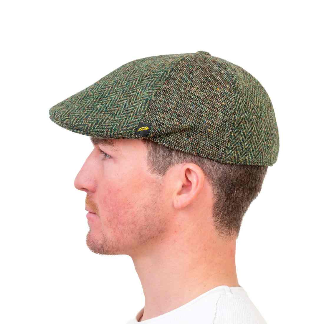Donegal Tweed Green Duckbill Cap – Hatman of Ireland