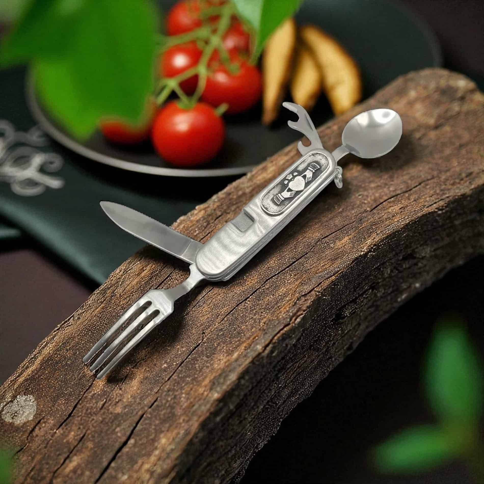 Claddagh Camping Cutlery Tool Spork – Mullingar Pewter