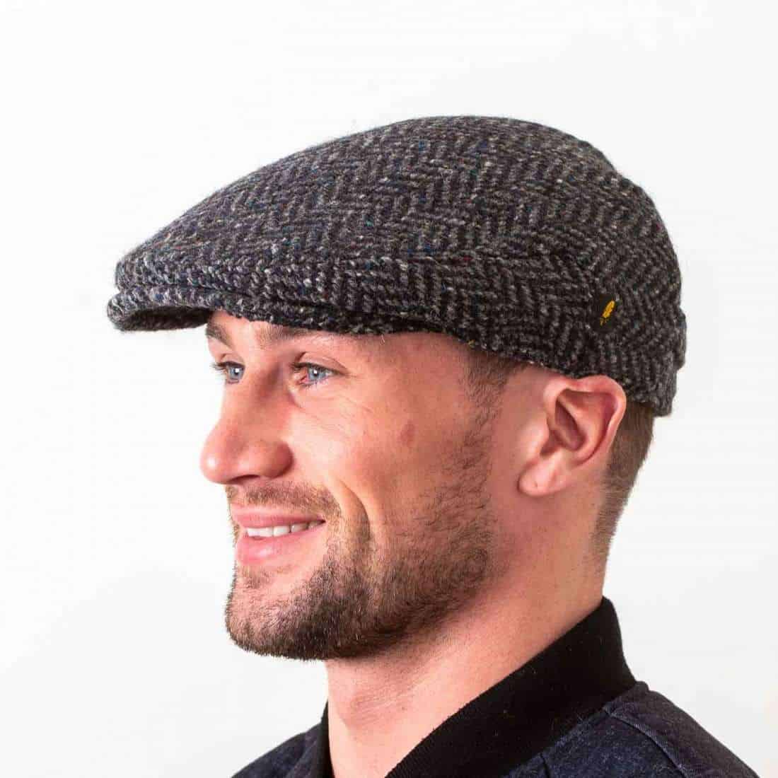 Medium Grey Kerry Tweed Flat Cap – Dubliner Style