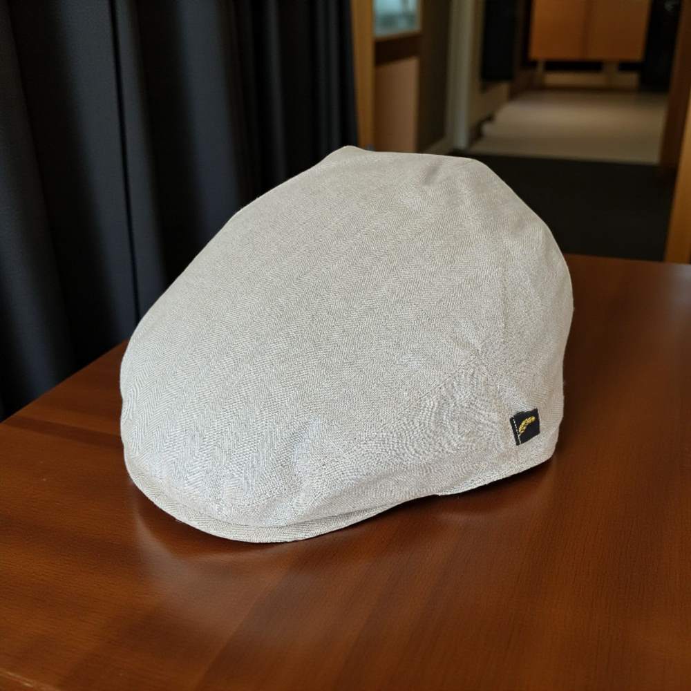 Irish Linen Cap in Natural Cream – Handmade by Hatman of Ireland (Copy) - Irish Caps – Heritage Style for Every Generation