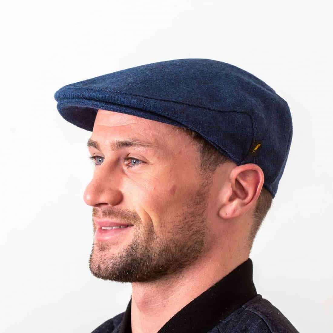 Concord Blue Pure Wool Flat Cap – Hatman of Ireland