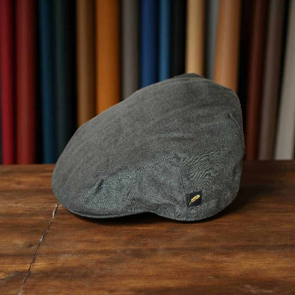 Irish Linen Cap in Storm Grey – Handmade by Hatman of Ireland - Irish Caps – Heritage Style for Every Generation