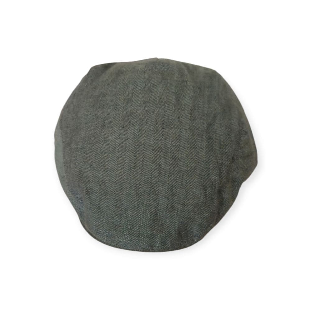 Irish Linen Cap in Storm Grey – Handmade by Hatman of Ireland - Irish Caps – Heritage Style for Every Generation - Image 1