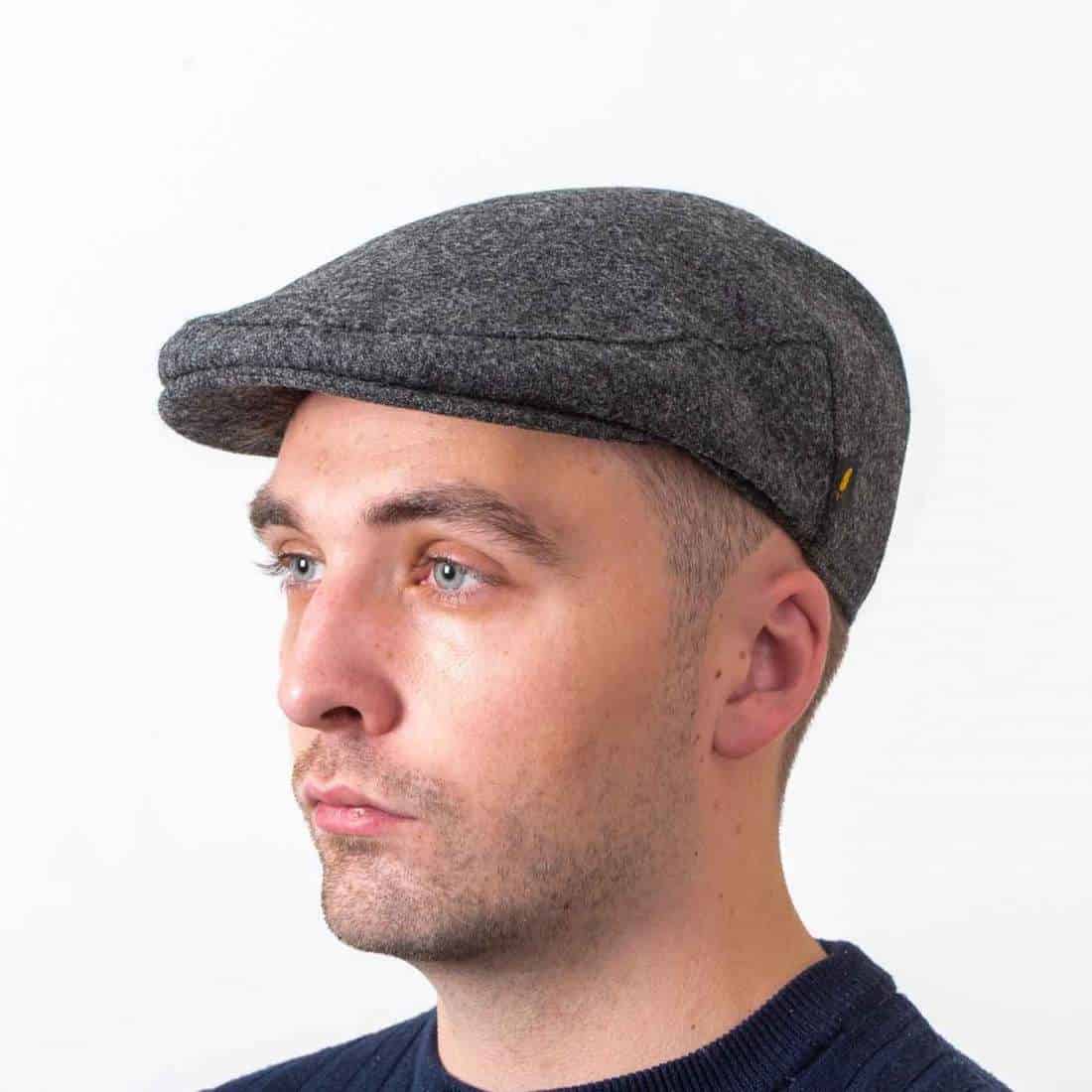 Clerical Grey Pure Wool Flat Cap – Hatman of Ireland
