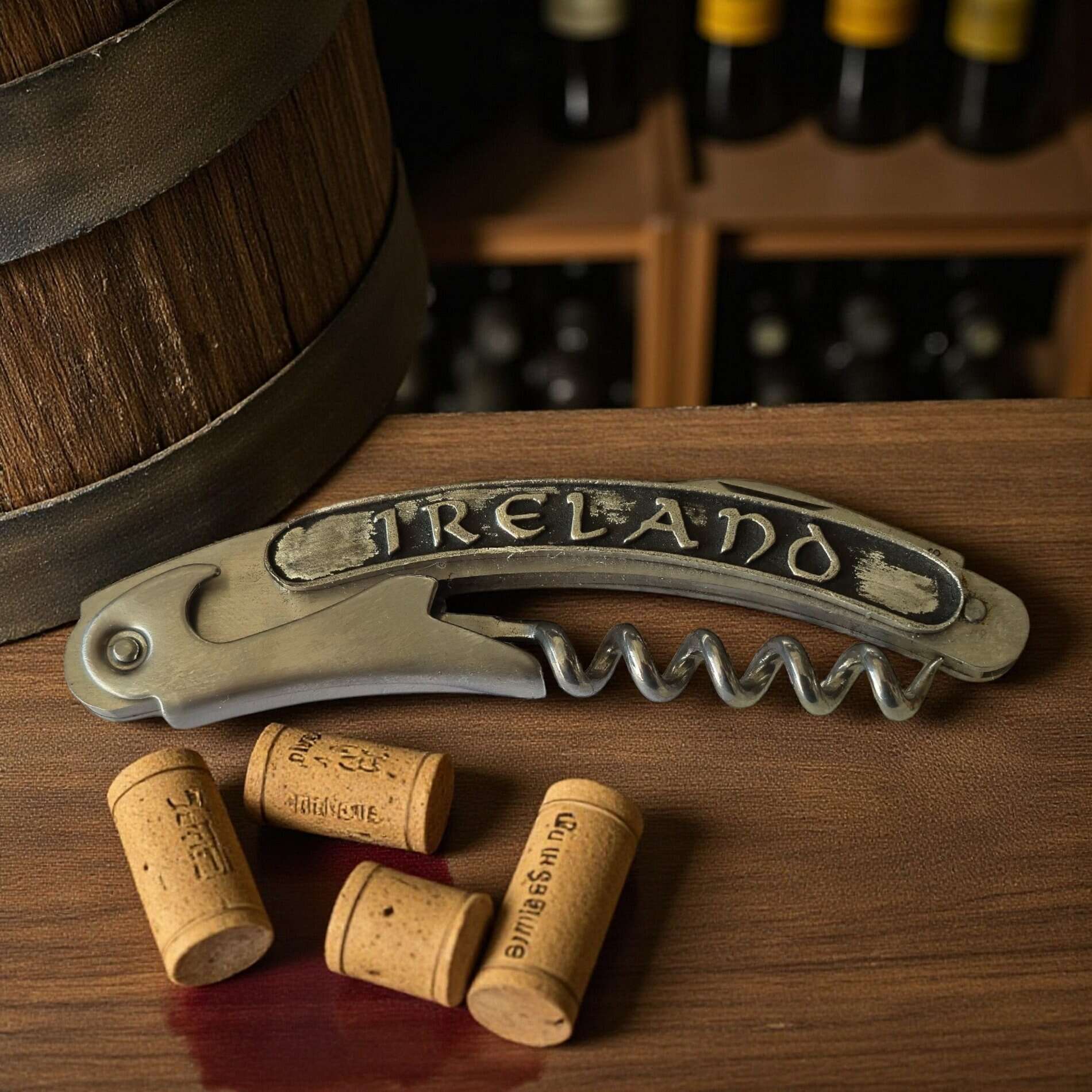 Ireland Waiter-Style Corkscrew – Handmade by Mullingar Pewter